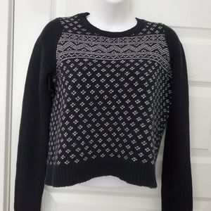 Theory Wool Crop Sweater size M.
